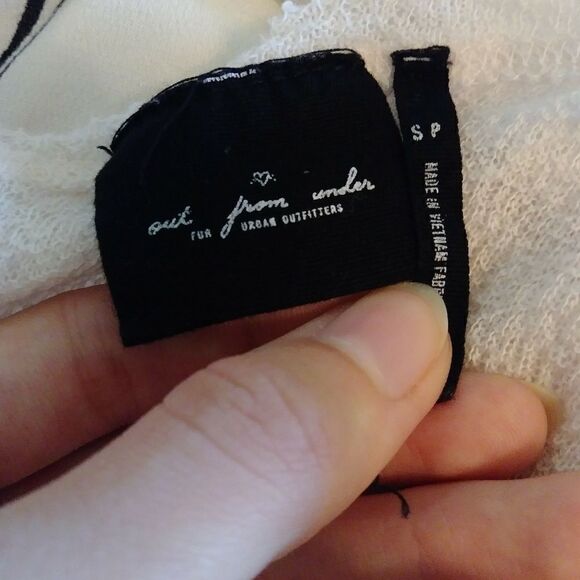 Out From Under Light Pink Sheer Long Slitted Tunic - Picture 4 of 8